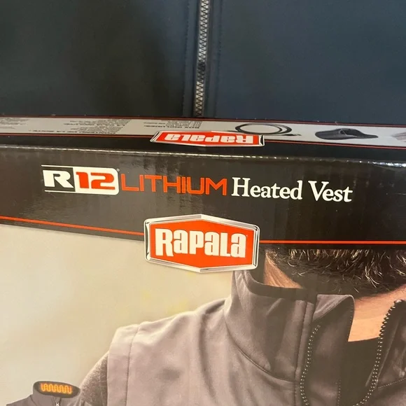 Rapala R12 Lithium Heated Vest - Black and Gray Men’s XXL - Picture 8 of 11